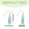 1 Pair Natural Amazonite Dangle Earrings EJEW-TA0001-85-2