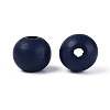 Painted Natural Wood Beads WOOD-S049-05B-2