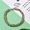 304 Stainless Steel Ring Link Chain Bracelets for Women BJEW-Z084-01GP-1