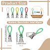 40Pcs 5 Colors Stainless Steel Towel Clips AJEW-FG0005-54-2