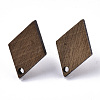 Walnut Wood Stud Earring Findings X-MAK-N033-005-2