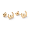 Ion Plating(IP) 304 Stainless Steel Stud Earrings STAS-Z028-A-23G-1