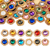 48Pcs 12 Colors Glass Cabochons GLAA-TA0001-52-1