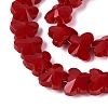 Opaque Glass Beads Strands GLAA-Q118-01B-C02-3