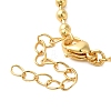 Real 18K Gold Plated Brass Pave Shell Ball Chain Locket Pendant Necklaces for Women NJEW-K381-02B-G-3