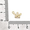 Brass Micro Pave Clear Cubic Zirconia Charms CU-CBA3D76-03G-02-3