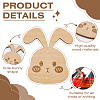 Wooden Rabbit Knitting Tools WOOD-WH0050-029-4