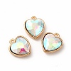 Faceted Glass Rhinestone Pendants GLAA-I051-B05-2