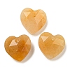 Natural Topaz Jade Faceted Heart Charms G-G123-01C-1