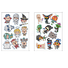 2 Sheets Halloween DIY Diamond Painting Sticker Kits DIAM-PW0010-06B-2