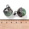 Natural Green Aventurine Sphere Pendants G-Q163-07AS-03-3