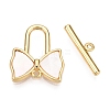 Brass Toggle Clasps KK-N254-160G-1