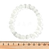 Dyed Natural Selenite Round Beaded Stretch Bracelets for Women G-U005-02J-5