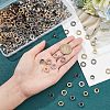  300 Sets 3 Colors Brass Rhinestone Grommet Eyelet Findings DIY-NB0007-68-3