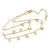 304 Stainless Steel Bib Necklaces for Women NJEW-A065-01C-G-2