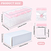 Rectangle Transparent ABS Plastic Jewelry Storage Boxes with Lid and PVC Bags CON-WH20001-17B-2