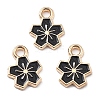 Alloy Enamel Charms ENAM-S022-01K-2