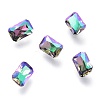 Cubic Zirconia Pointed Back Cabochons ZIRC-H108-05B-001GL-2