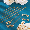 2Pcs Brass Hook and S-Hook Clasps DIY-TA0004-25-5