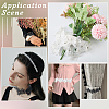 2Pcs 2 Colors Double Layer Polyester Flower Lace Trim Ribbon OCOR-CY0002-74-5