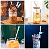 12Pcs Transparent Glass Straw Dustproof Covers AJEW-FG0002-37A-5