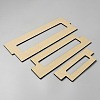 3Pcs Rectangle MDF Wood Ribbon Ruler DIY-WH0430-891D-2