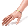 Resin Evil Eye & Acrylic Beaded Stretch Bracelet for Women BJEW-JB08609-03-3