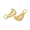 Rack Plating Brass Micro Pave Cubic Zirconia Pendants KK-K377-63G-2