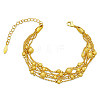 Brass Multi-Strand Bracelets JB629A-1