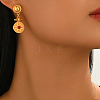 Alloy Rhinestone Stud Dangle Earrings for Women XJ2784-2-4