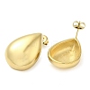 Ion Plating(IP) 304 Stainless Steel Teardrop Stud Earrings EJEW-Z022-13G-2