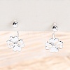 S999 Fine Silver Stud Earrings EJEW-F356-01S-5