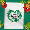 Saint Patrick's Day Carbon Steel Cutting Dies Stencils DIY-WH0309-1617-5