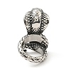 316 Stainless Steel Snake Finger Ring RJEW-C030-05A-AS-2