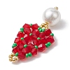 Seed Beads Beaded Charms PALLOY-MZ00364-01-4