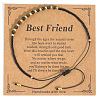 Elegant Natural Gemstone & Glass Seed Round Beads Braided Beaded Bracelets for Women HW1161-7-1