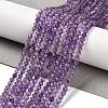Natural Amethyst Beads Strands G-K373-B03-03-1