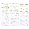12Pcs 6 Styles Nail Art Stickers Decals FIND-SP0004-60-1