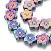 Electroplate Non-magnetic Synthetic Hematite Beads Strands G-T061-98D-3