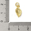 Rack Plating Brass Micro Pave Cubic Zirconia Pendants KK-P279-27A-G-3