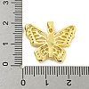 Brass Micro Pave Clear Cubic Zirconia Pendants KK-P263-03B-G-3