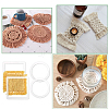 4Pcs 2 Styles Translucence Acrylic Knitting & Macrame Tassel Tool TOOL-GA0001-93-7