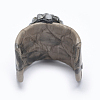 Snakeskin Leather Clip-on Earrings EJEW-K071-33A-3