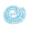 Electroplate Crackle Imitation Jade Glass Beads Strands LS-EGLA-Q131-02C-02-2