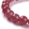 Dyed Natural Jade Beads Stretch Bracelets BJEW-J183-B-07-2