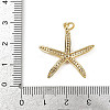 Brass Micro Pave Cubic Zirconia Pendants X-KK-R230-02G-3