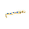 Brass Micro Pave Cubic Zirconia Enamel Pendants KK-D354-06G-C-2