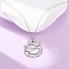 304 Stainless Steel Pendant Cable Chain Necklaces for Men Women NJEW-K308-03E-P-2