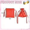 Satin Cloth Drawstring Pouches with Flower ST-CJ0048-001A-2