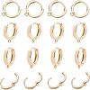 Brass Huggie Hoop Earring Findings KK-AR0001-37G-1